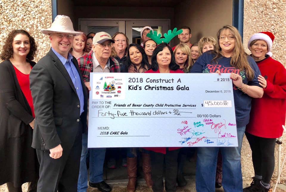 BEXAR COUNTY COMMISSIONER KEVIN WOLFF FRIENDS OF CWB MEMBER MARCIE RIPPER YOLANDA VALENZUELA CAK DONATION
